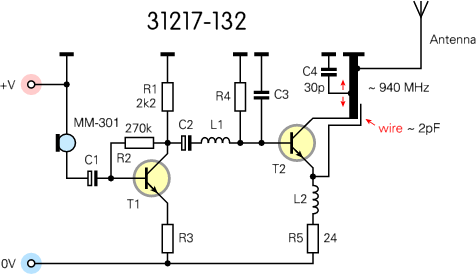 Provisional circuit diagram of the 31217-132 (Botond)