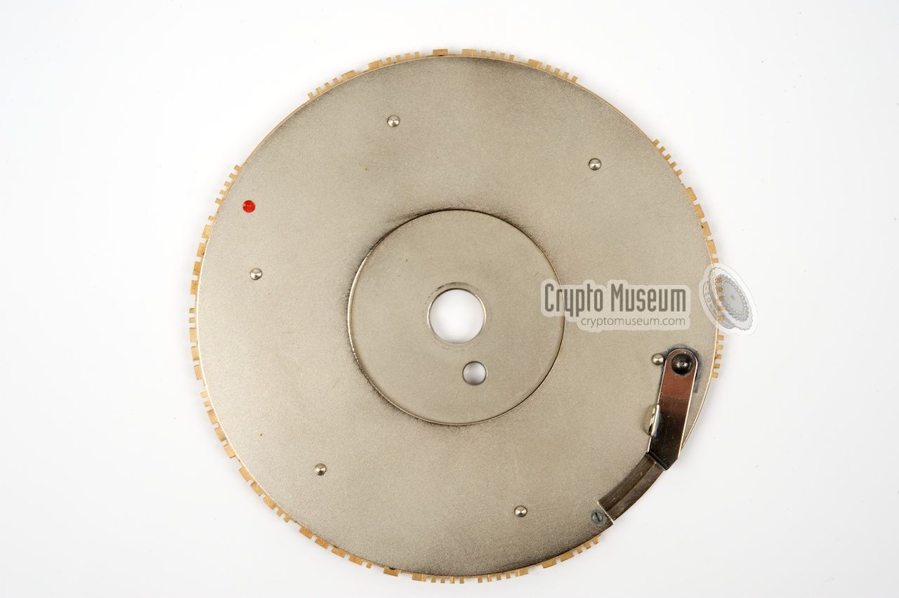 Top view of a fully populated encoder disc