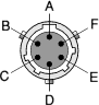 6-pin female socket
