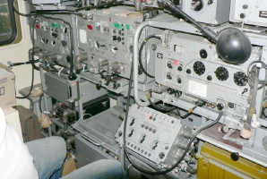 R-142 radio station mounted inside a GAZ-66 truck