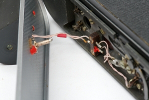 Close-up of the restored wiring