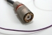 Close-up of the connector of the wire antenna