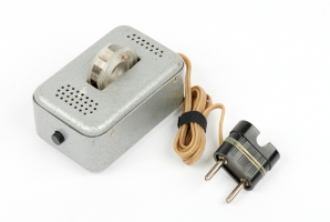 Eraser with wire spool installed