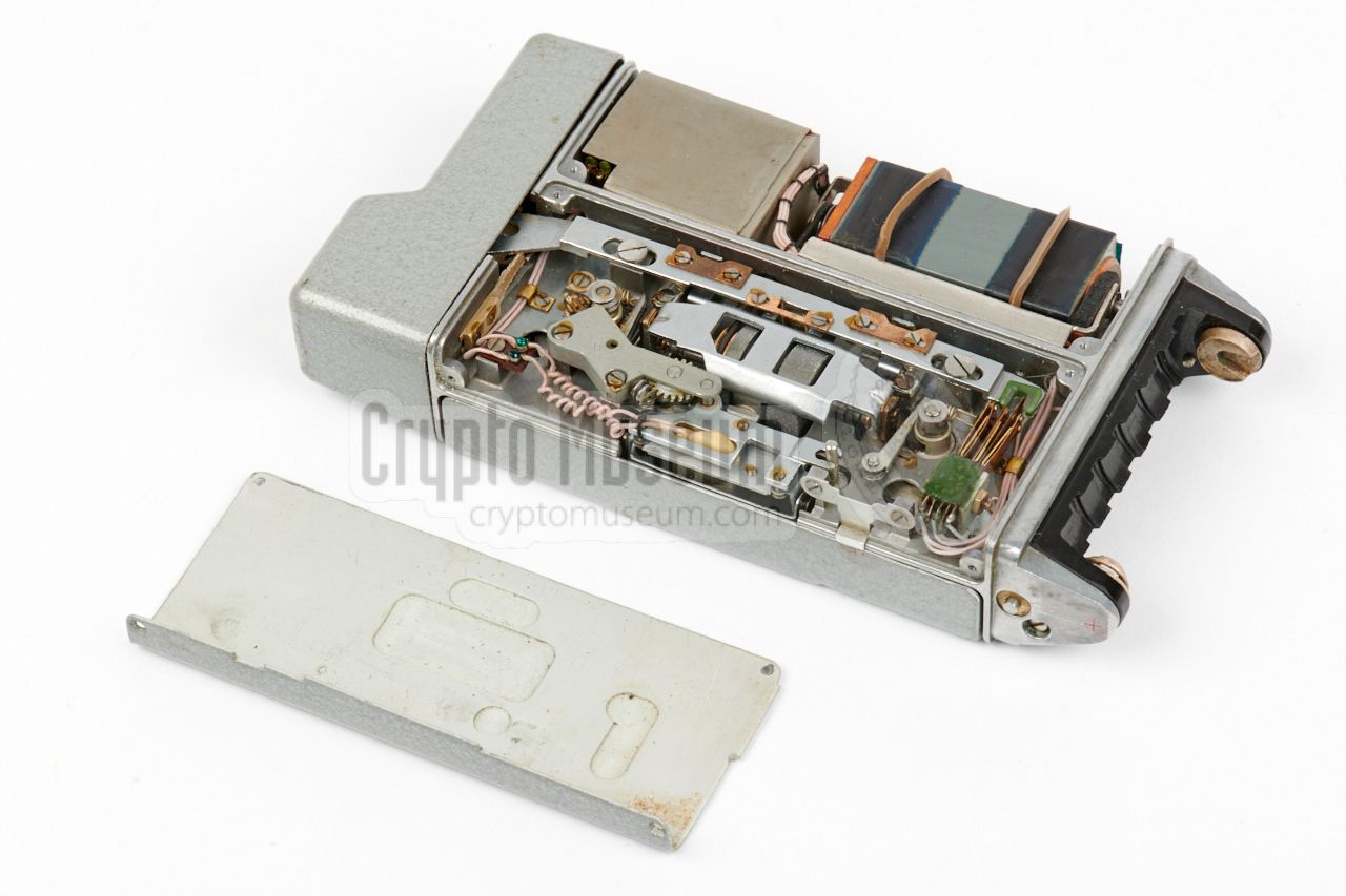 Cover over mechanism removed