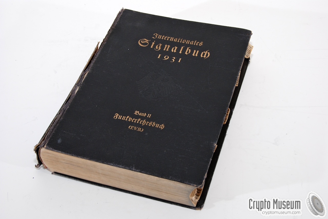The complete codebook of 1931. It is over 6 cm thick!