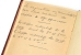 Hand-written instructions at rear page
