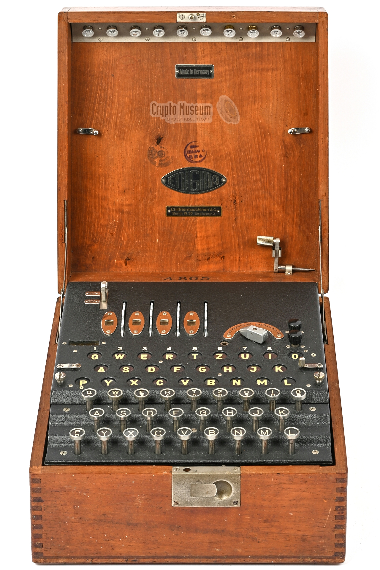 Zählwerk Enigma A28 (A865) - front view