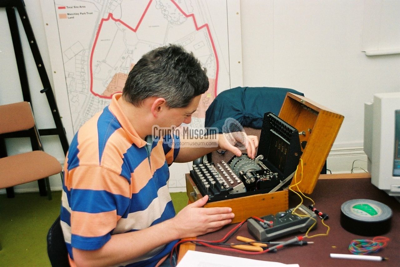 Marc Simons investigating the Enigma G-312