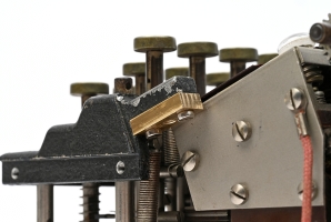 Threaded brass block for lamp panel hold-down screw