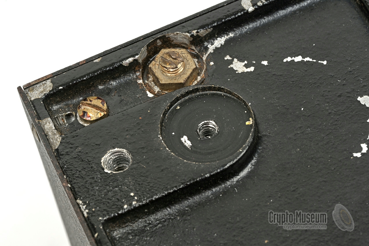 Rubber feet removed in order to fit the case