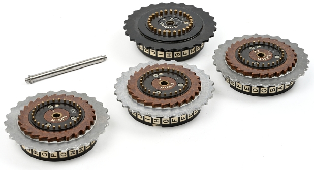 All four cipher wheels (right side)