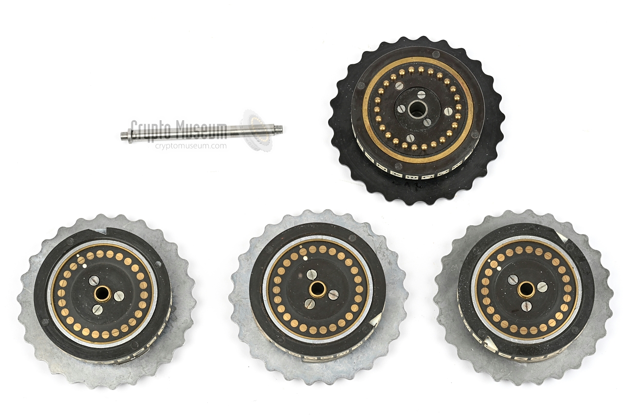 All four cipher wheels (left side)