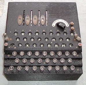 Enigma T-244. Photo by John Alexander, courtesy Bletchley Park.