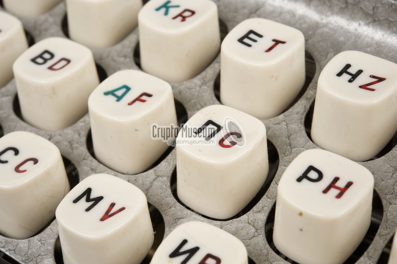 Close-up of the keyboard