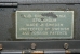 Manufacturer's name plate at the rear of the machine. It is in fact pained onto the body of the machine.