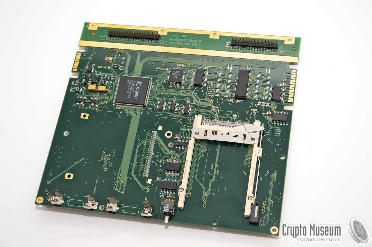 Later version of the main board, featuring just one PCMCIA slot.