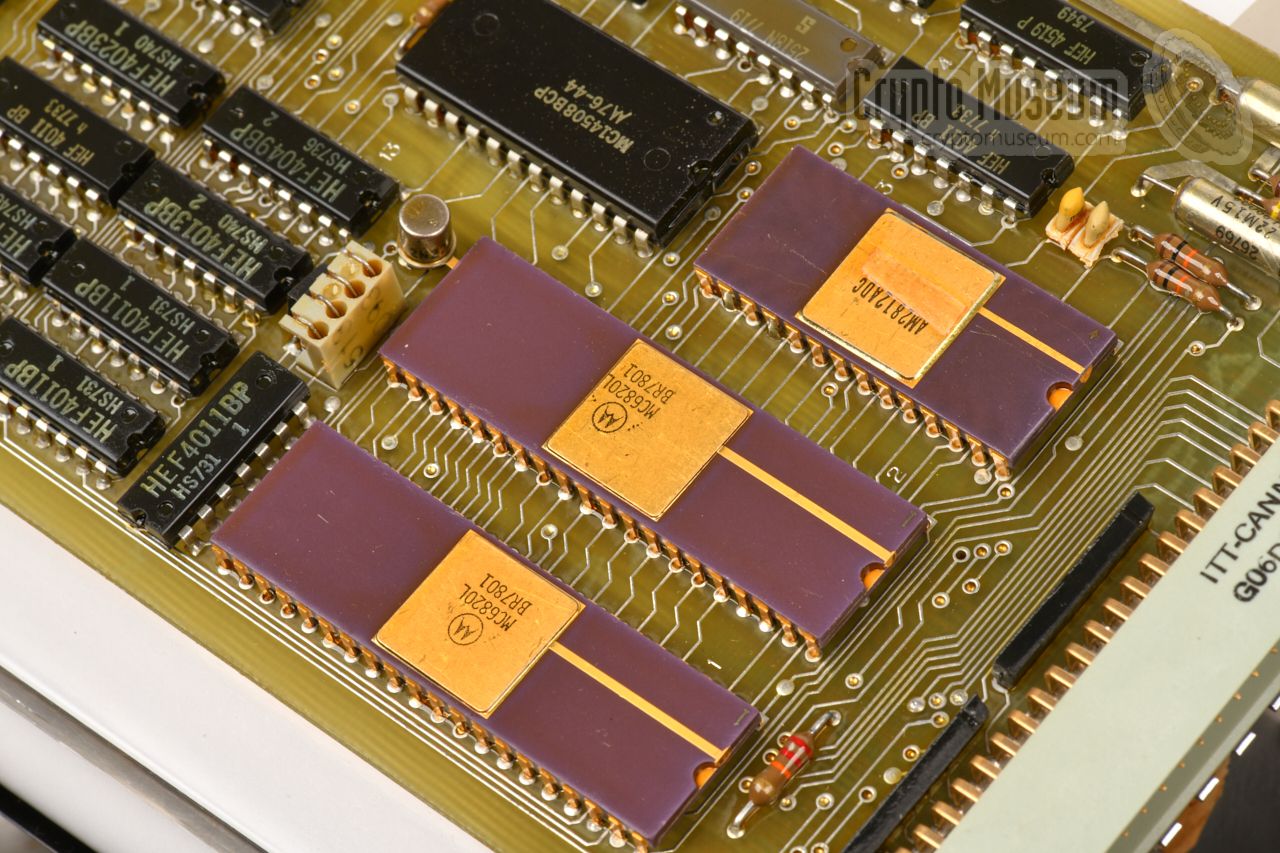 Peripheral interfaces (6820) for the Motorola 6800 microprocesso