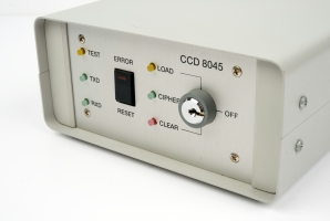 Front panel of the CCD-8045 data encryptor