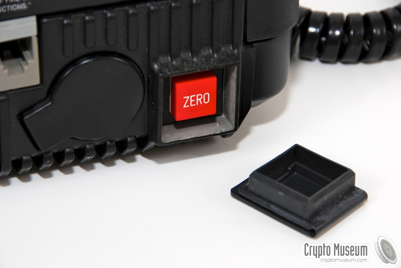 Close-up of the ZEROIZE key