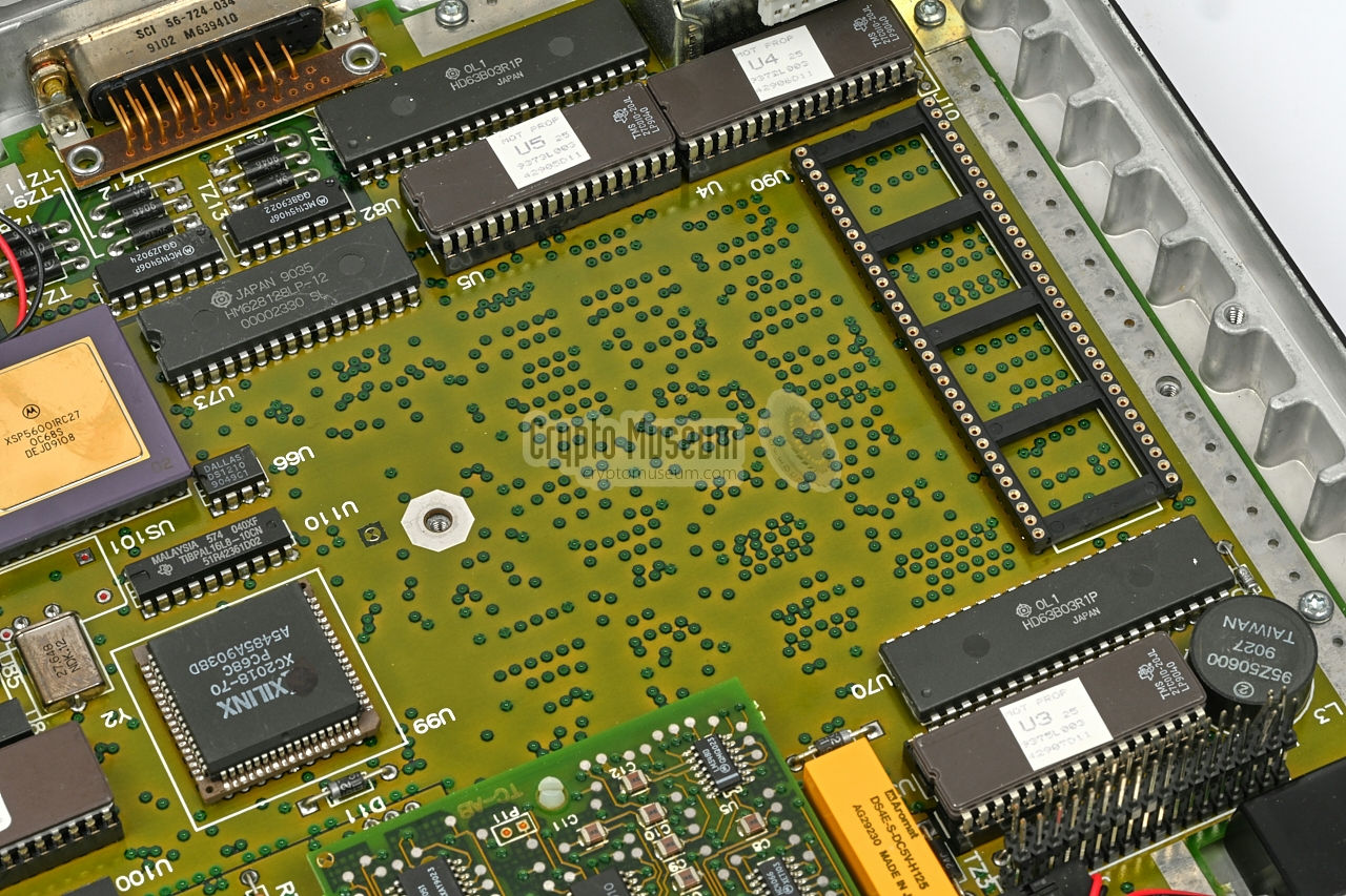 Lower board with key generator removed