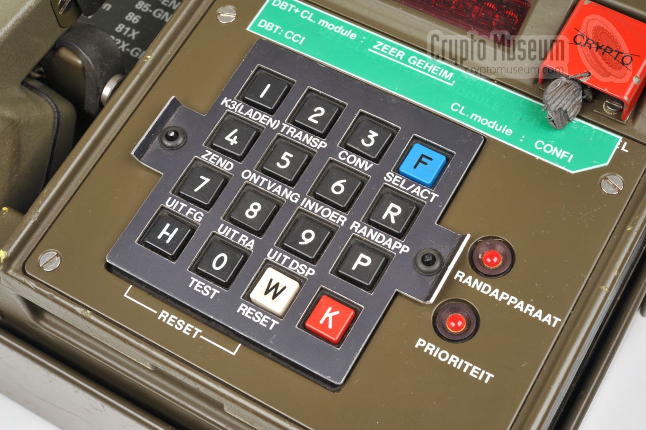 Spendex 50 with COMSEC keyboard overlay