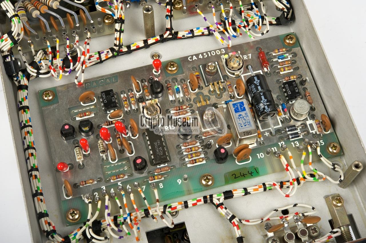 Close-up of the switch board