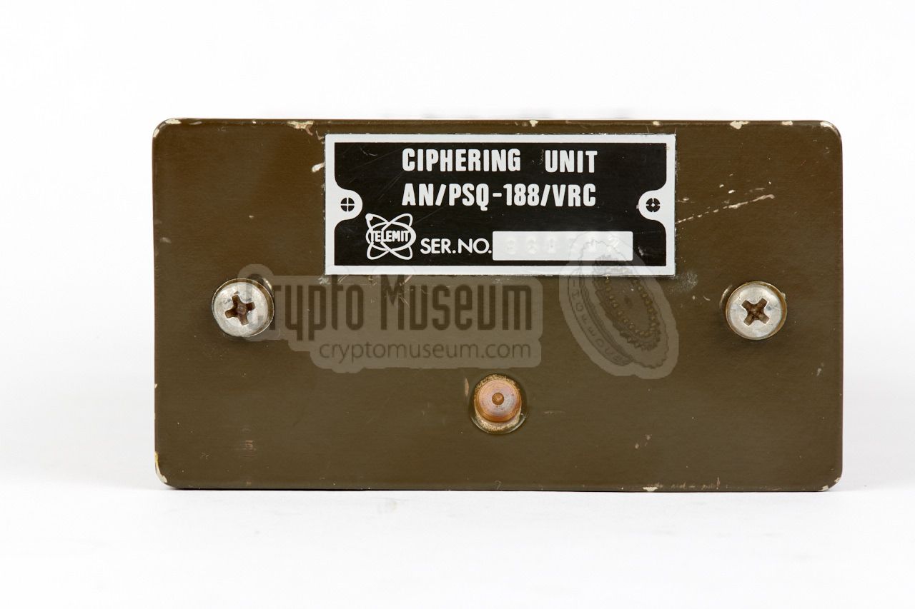 Rear side with model and serial number tag