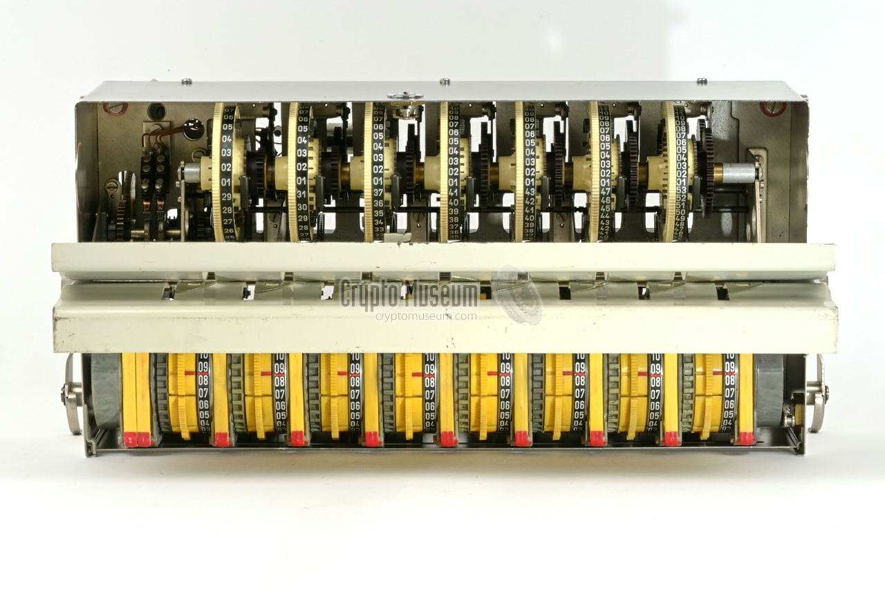 Cipher unit with both access doors open