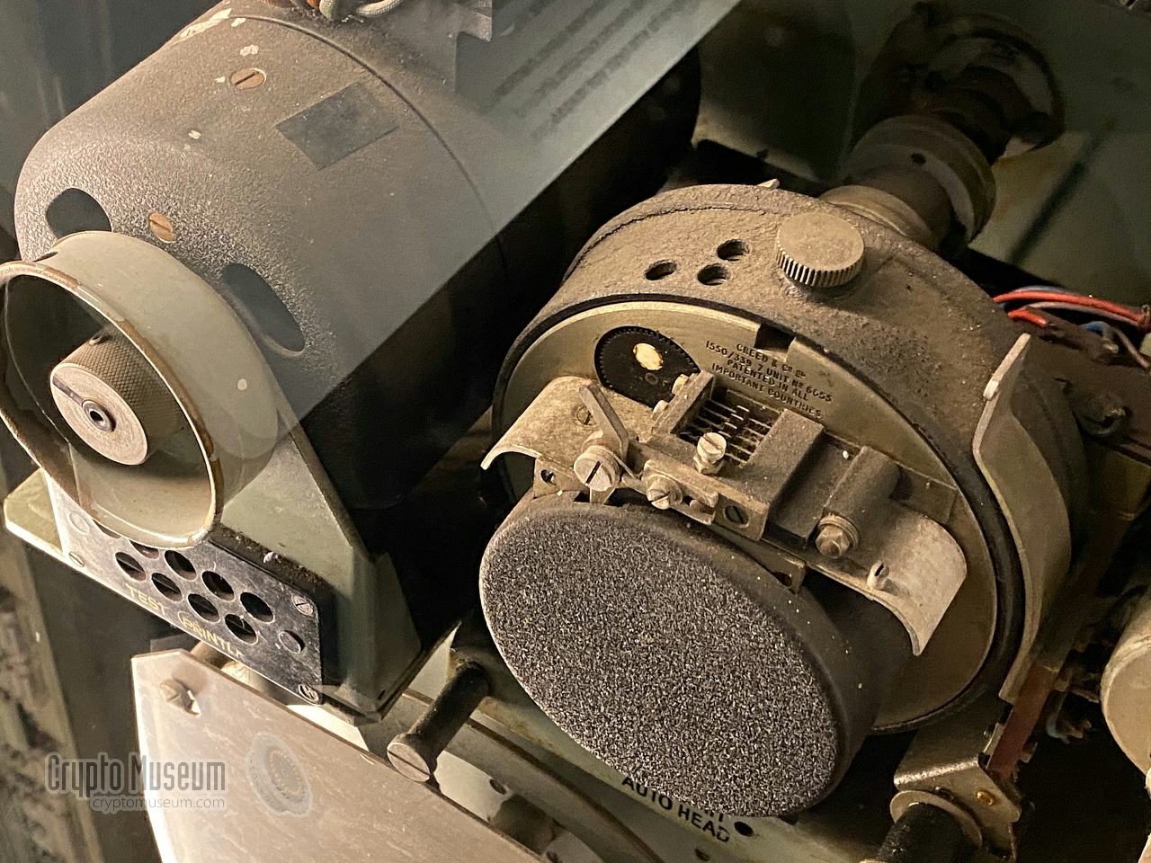 Leftmost 7-unit tape reader