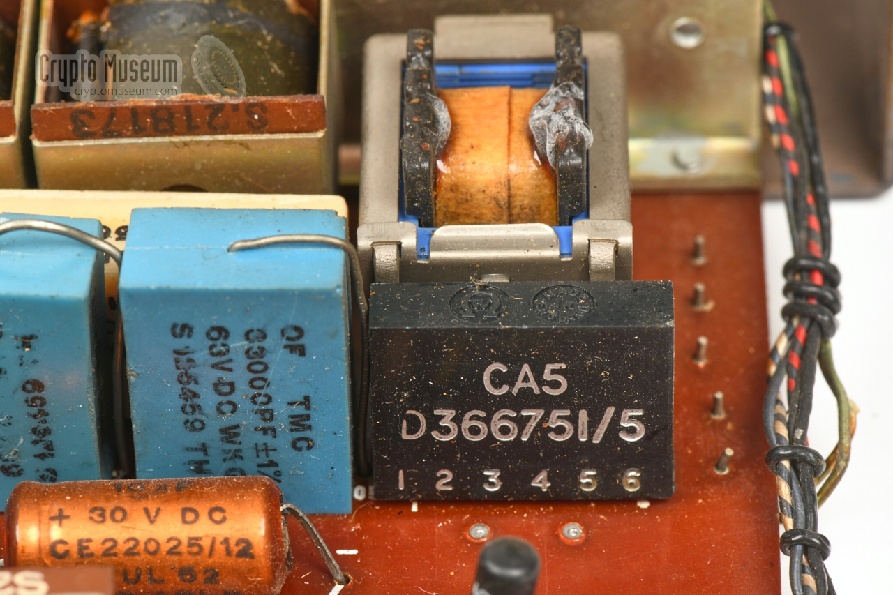 Input transformer (from microphone) and attenuator (CA5)