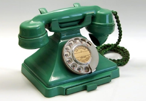 GPO 200 series telephone set in Jade Green, which is very similar to the Tele. No. 162. Photograph obtained from www.designc20.com