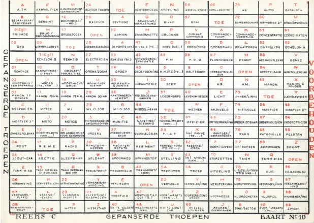 Belgian Slidex card number 10. Click for a close-up.