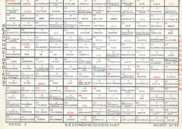 Belgian Slidex card number 16. Click for a close-up.