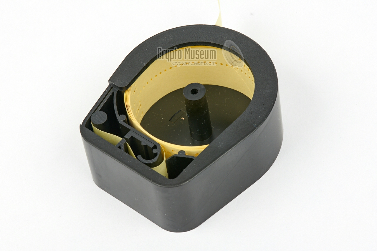 Black key tape canister (cut-away)