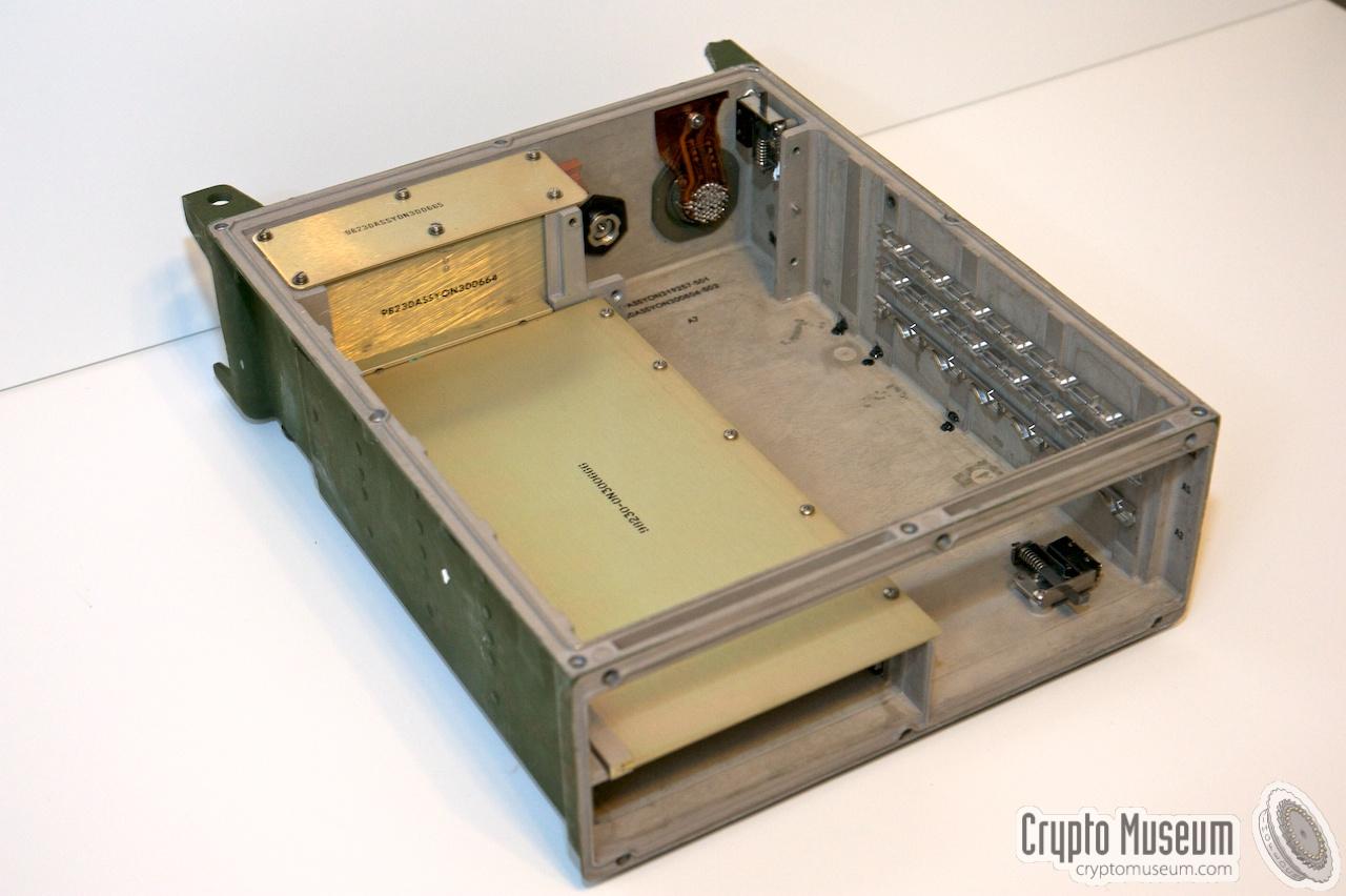 The empty lower part of the case shows where once the PCBs were located.
