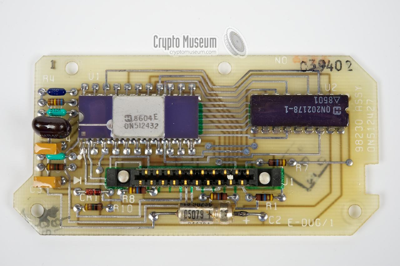 Component side of the KYK-13 PCB