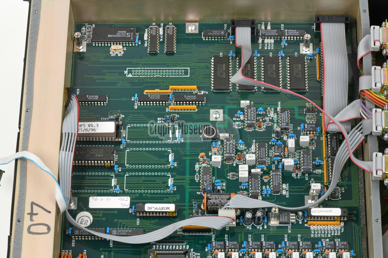 Main board seen from the left side of the device