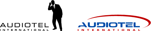 The old Audiotel logo (left) and the current one (right) that was introduced in 2013