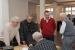 Walter Schmid, Rudi Ritter, Walter Gruber, Oskar Sturzinger and Gerhard Sulger Buel sitting around a Swiss Enigma-K