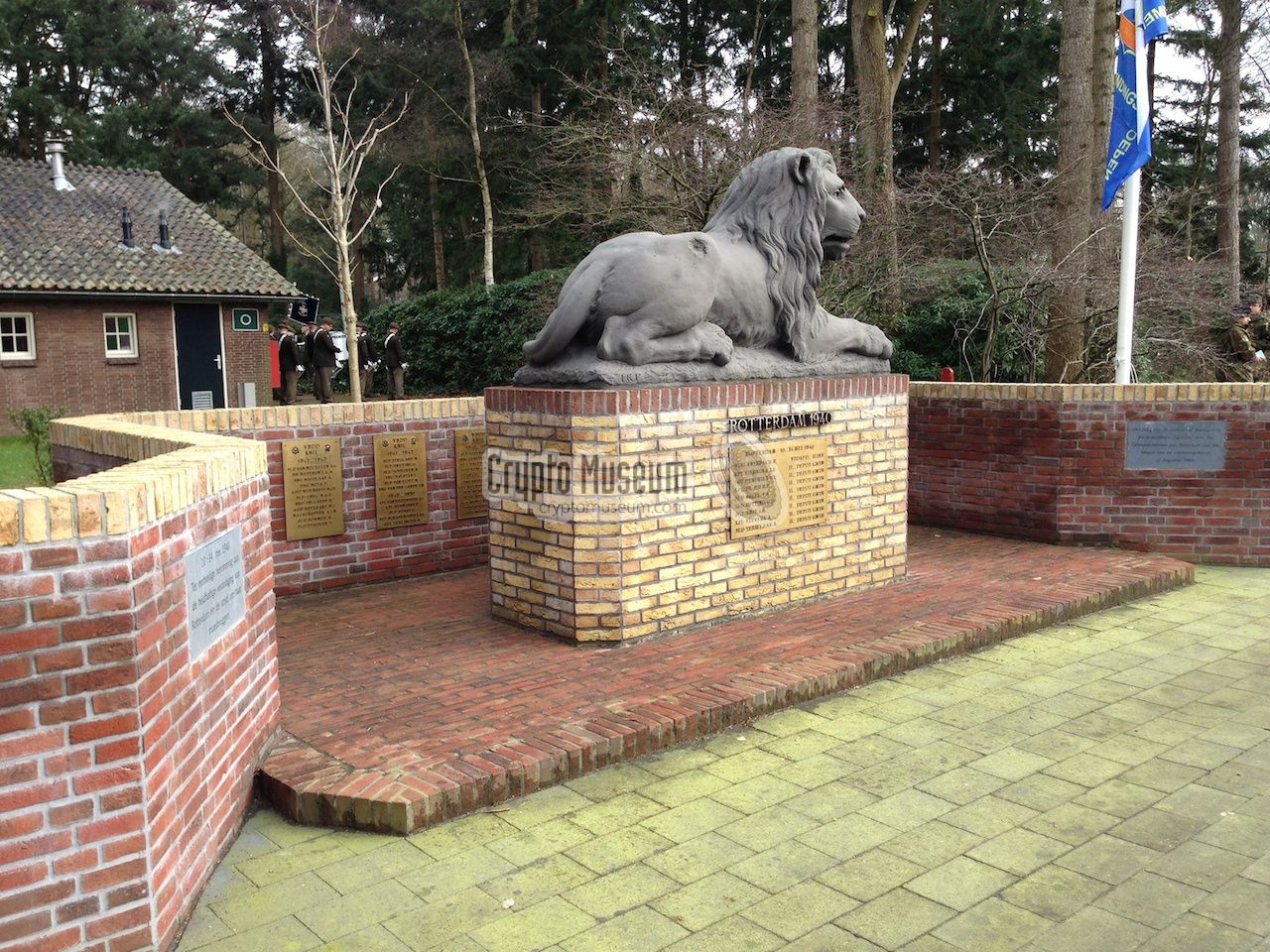 The Lion, the regiment's monument, at the Veterans Square