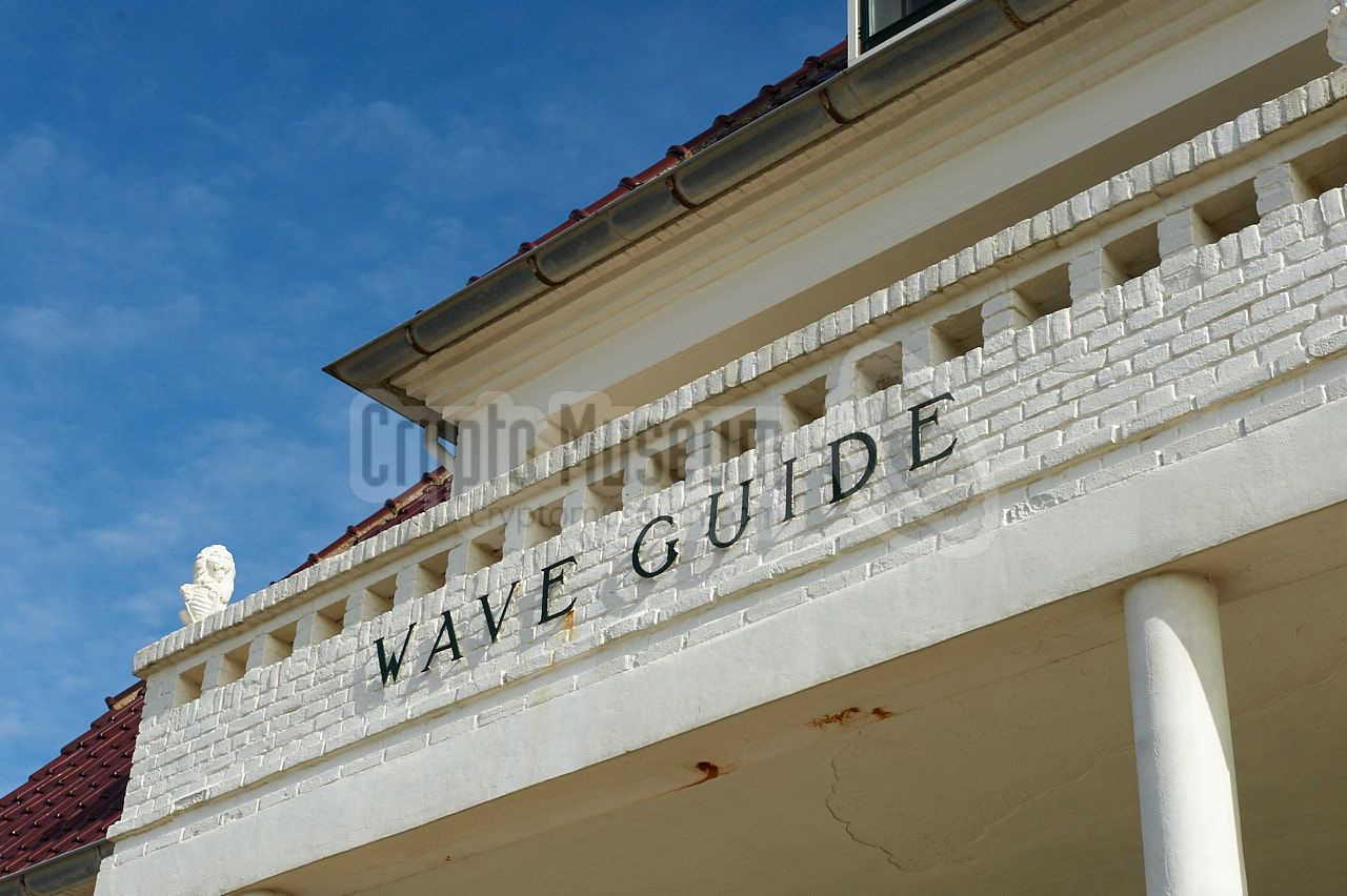 The name 'Wave Guide' still on the building in March 2017