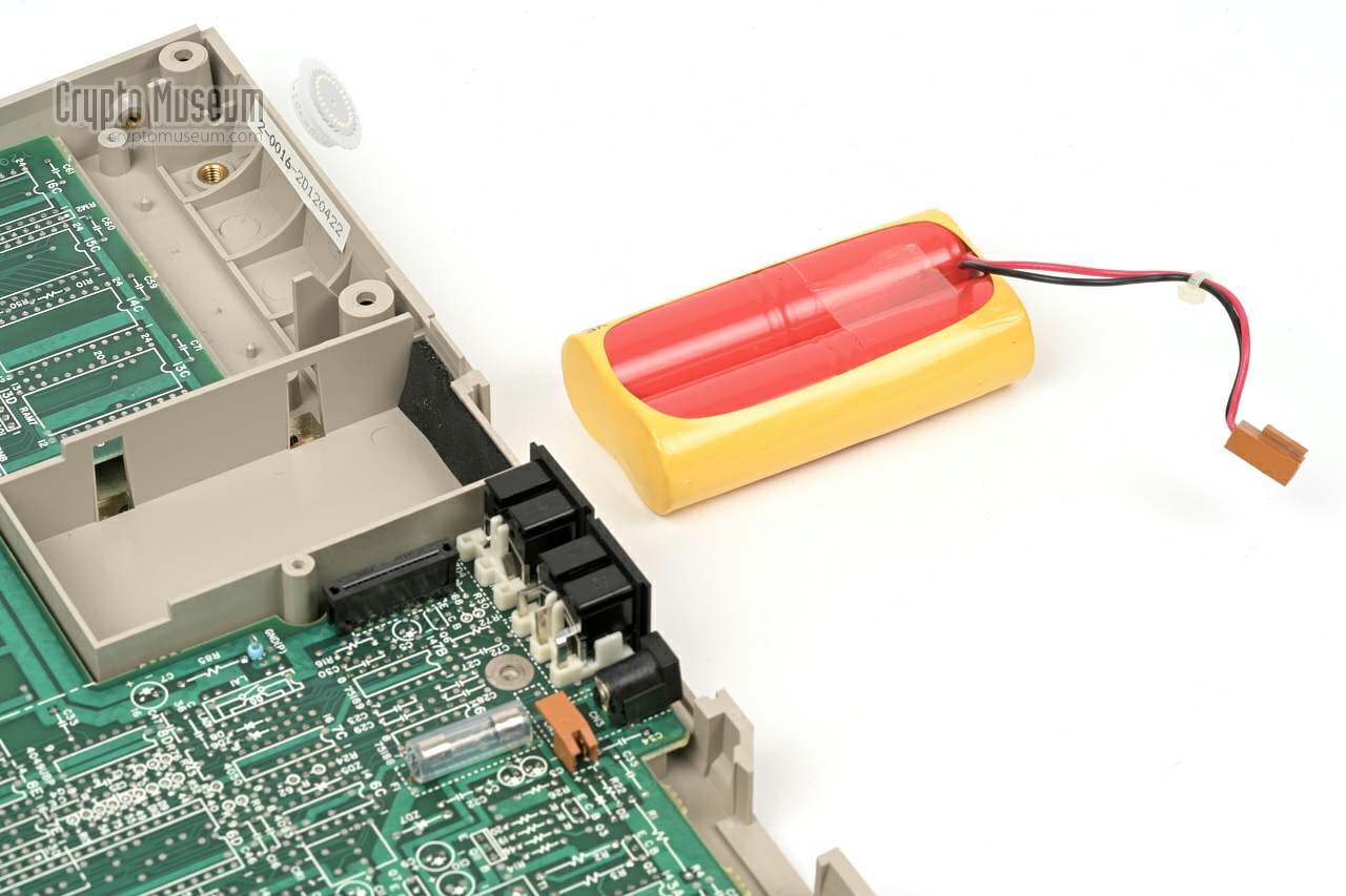 Rechargable NiCd batteries removed from the case