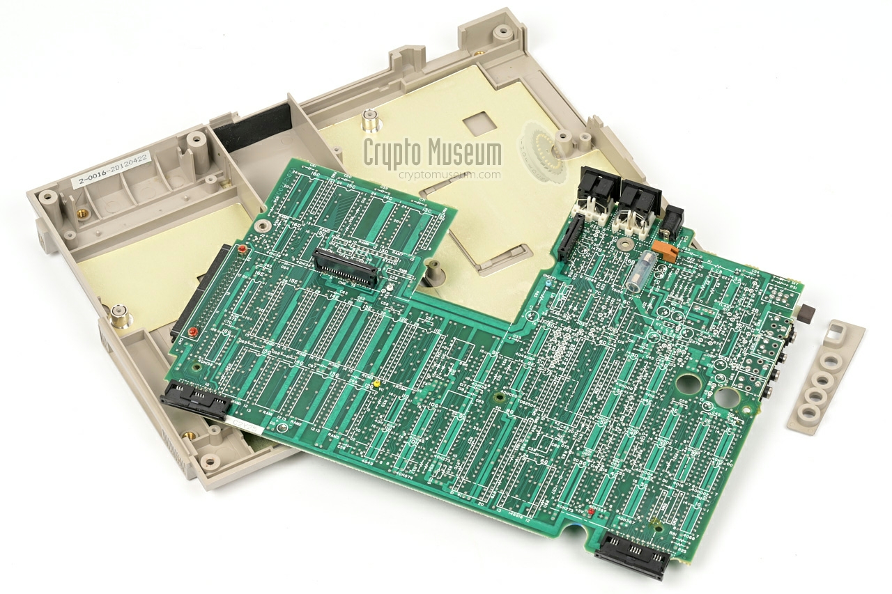 Main board removed from the bottom case shell