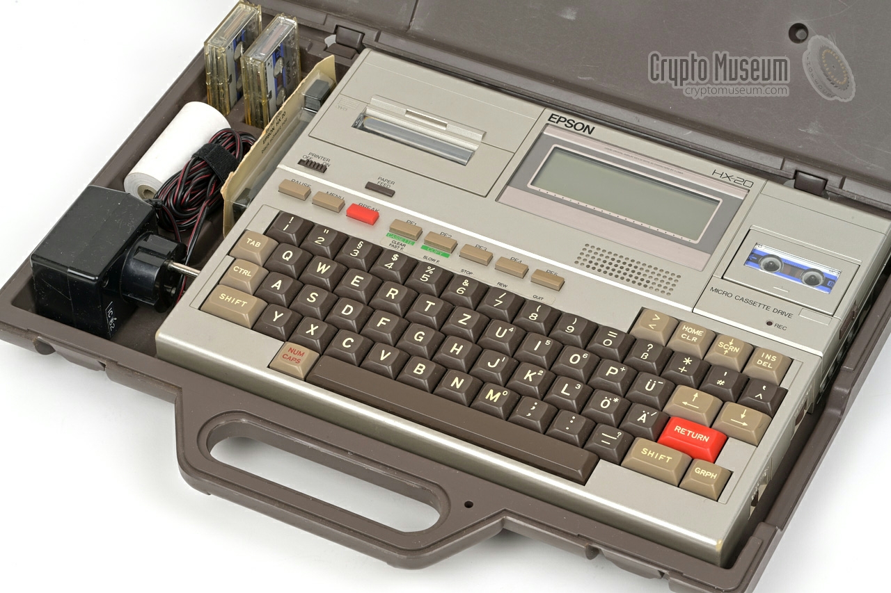 EPSON HX-20 in plastic storage case