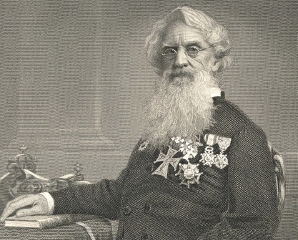 Samuel Finley Breese Morse, the co-inventor of the Morse Code. Click for a larger image. Copyright unknown.