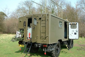 GAZ-66 truck with radio shelder (R-142)