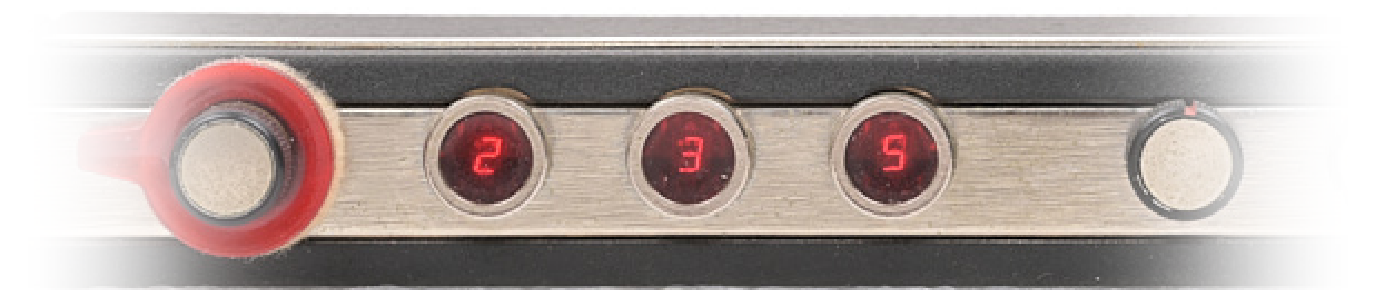 FLE receiver with plug-in 3 (6.8 MHz), adjusted for 7.035 MHz (display set to 235).