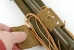 Folded antenna retaining strap