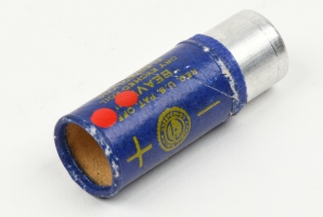 partly disassembled electrolytic capacitor