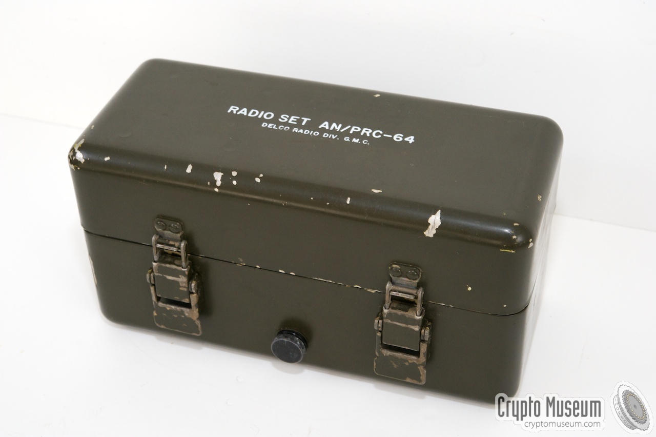 The closed PRC-64 radio box (watertight)